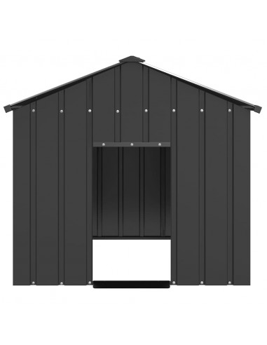 Casetta per Cani con Tetto 113x153x101 cm Acciaio Zincato