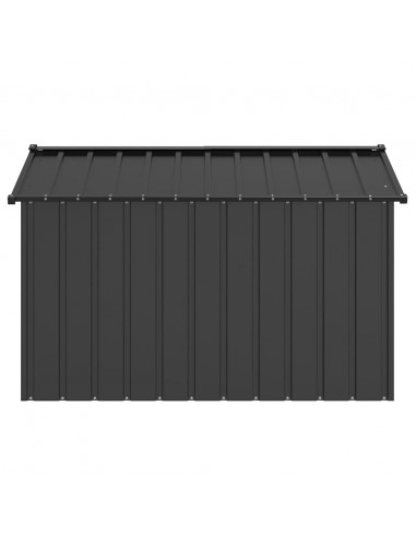 Casetta per Cani con Tetto 113x153x101 cm Acciaio Zincato