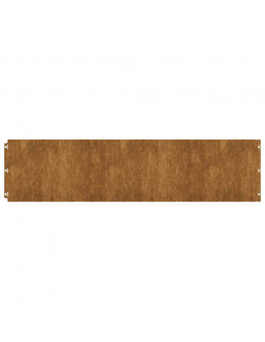 Bordure per Prato 20 pz 25x103 cm Flessibile Acciaio Corten