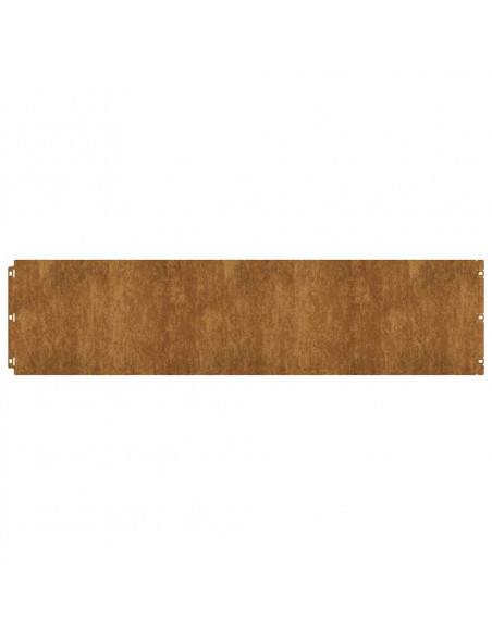 Bordure per Prato 20 pz 25x103 cm Flessibile Acciaio Corten
