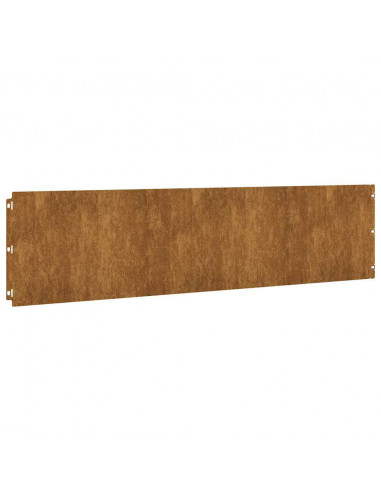 Bordure per Prato 20 pz 25x103 cm Flessibile Acciaio Corten
