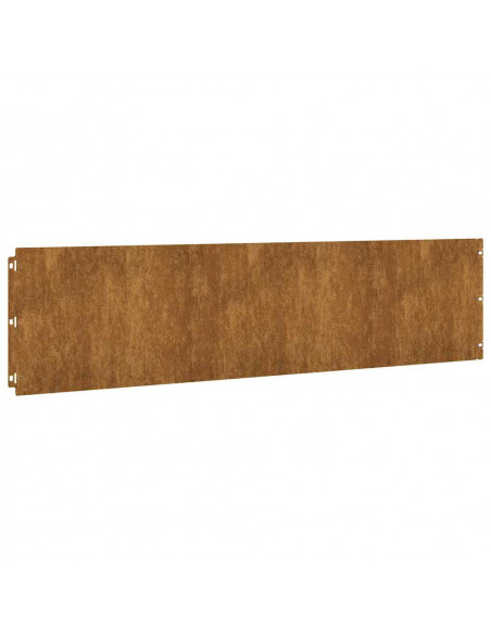 Bordure per Prato 20 pz 25x103 cm Flessibile Acciaio Corten