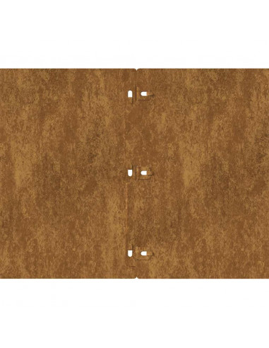 Bordure per Prato 20 pz 25x103 cm Flessibile Acciaio Corten