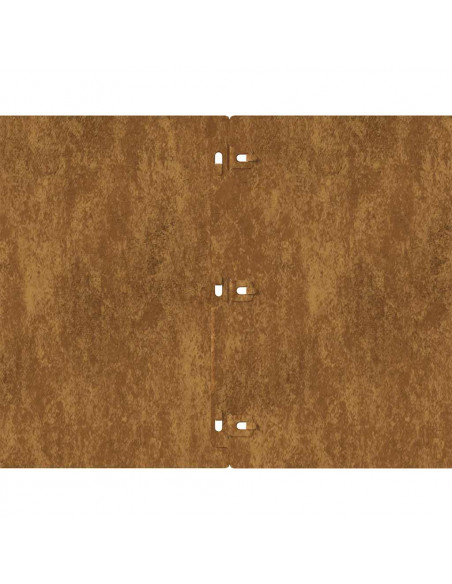 Bordure per Prato 20 pz 25x103 cm Flessibile Acciaio Corten