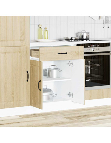 Base da Cucina Lucca Rovere Sonoma in Legno Multistrato