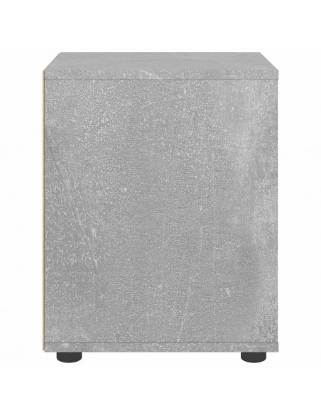 Comodino VISNES Grigio Cemento 45x40x50 cm in Legno Multistrato