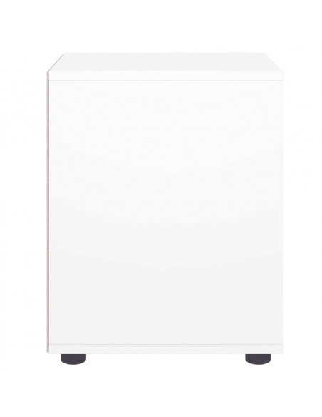 Comodino VISNES Bianco 45x40x50 cm in Legno Multistrato