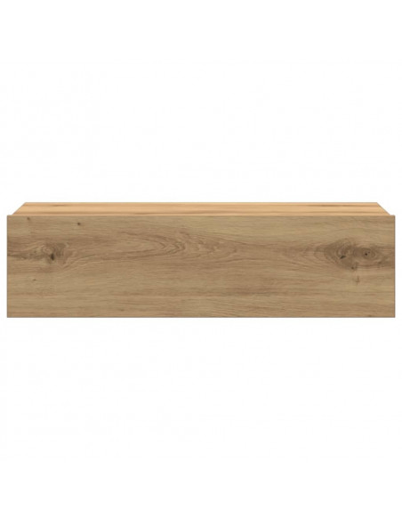 Comodino Rovere Artigianale 60x35 cm in Legno Multistrato