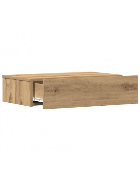 Comodino Rovere Artigianale 60x35 cm in Legno Multistrato