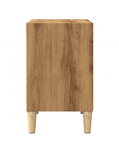 Comodino Rovere Artigianale 40x30x50 cm in Legno Multistrato