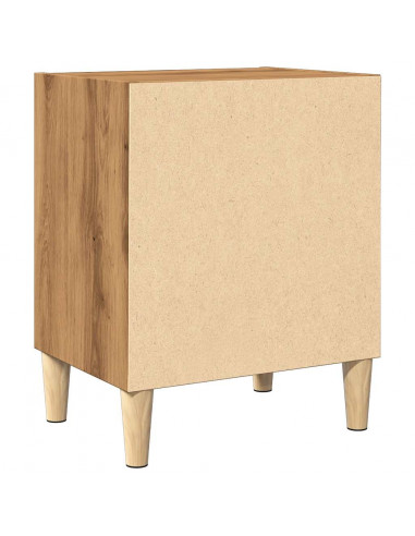 Comodino Rovere Artigianale 40x30x50 cm in Legno Multistrato