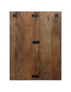 Comodino Multicolore 60x32x80 cm in Legno Massello Recupero