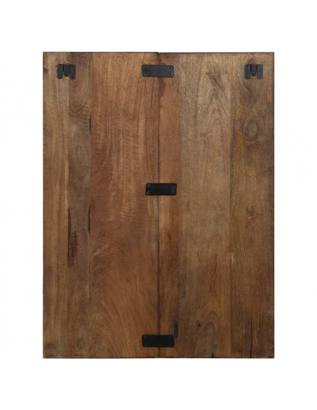 Comodino Multicolore 60x32x80 cm in Legno Massello Recupero