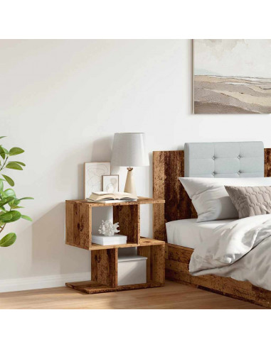 Comodino Legno Vecchio 50x30x51,5 cm Legno Multistrato