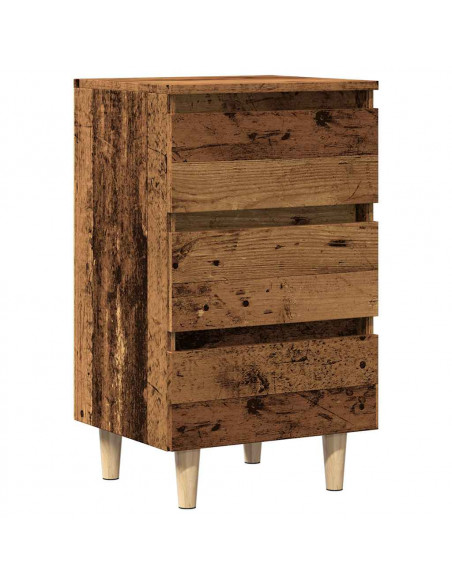 Comodino Legno Vecchio 40x35x69 cm in Legno Multistrato