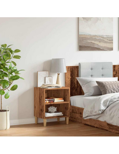 Comodino Legno Vecchio 40x30x50 cm in Legno Multistrato