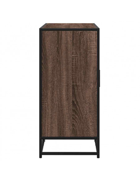 Credenza Rovere Marrone 92x35x76 cm in Legno Multistrato