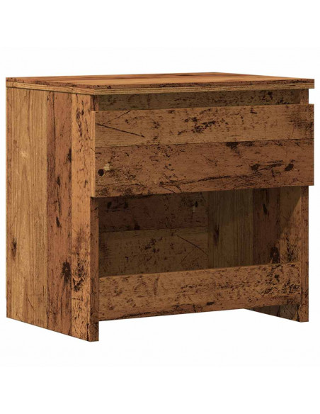 Comodino Legno Antico 40x30x39 cm in Legno Multistrato