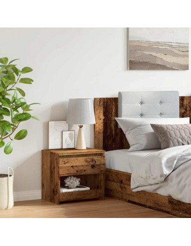 Comodino Legno Antico 40x30x39 cm in Legno Multistrato