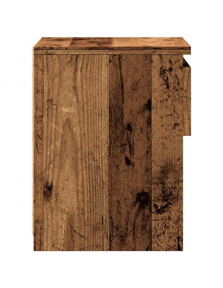 Comodino Legno Antico 40x30x39 cm in Legno Multistrato