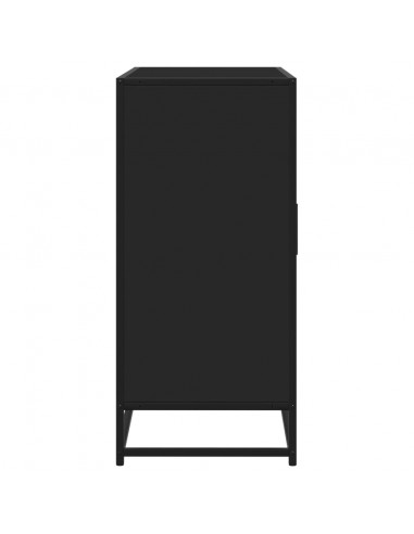 Credenza Nera 92x35x76 cm in Legno Multistrato