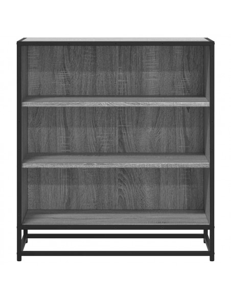 Credenza Grigio Sonoma 68x35x76 cm in Truciolato e Metallo