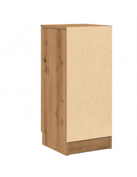 Credenze 2 pz Rovere Artigianale 30x30x70 cm Legno Multistrato