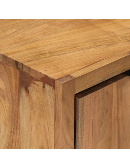 Credenza con 2 Ante 55x36x72 cm in Legno Massello di Acacia