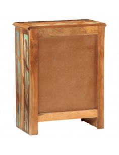 Credenza con 2 Ante 55x30x70 cm in Legno Massello di Recupero