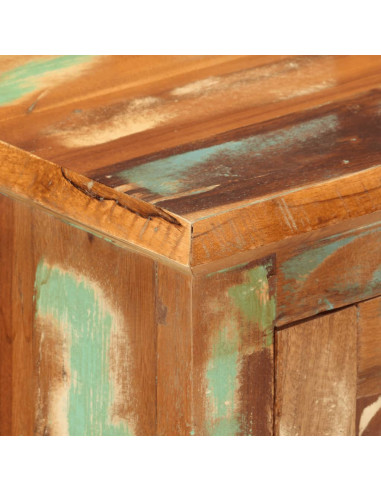 Credenza con 2 Ante 55x30x70 cm in Legno Massello di Recupero