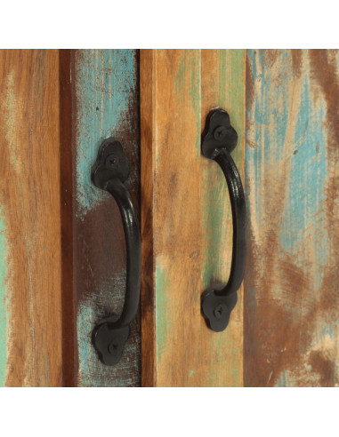 Credenza con 2 Ante 55x30x70 cm in Legno Massello di Recupero