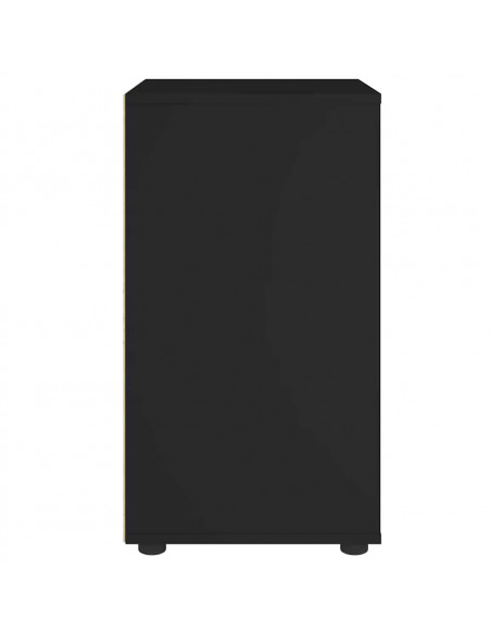 Credenza VISNES Nera 60x40x73 cm in Legno Multistrato