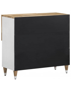 Credenza 80x33,5x75 cm in Legno Massello di Mango