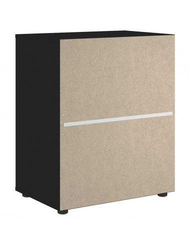 Credenza VISNES Nera 60x40x73 cm in Legno Multistrato