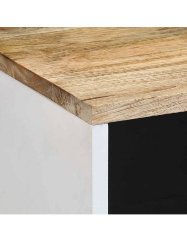 Credenza 80x33,5x75 cm in Legno Massello di Mango