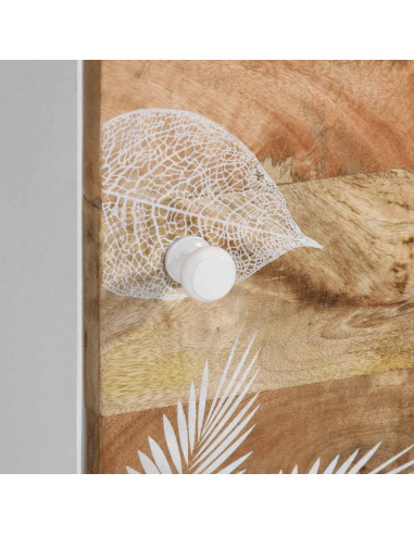 Credenza 80x33,5x75 cm in Legno Massello di Mango