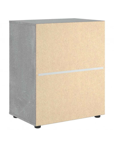 Credenza VISNES Grigio Cemento 60x40x73 cm in Legno Multistrato