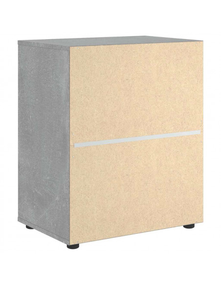 Credenza VISNES Grigio Cemento 60x40x73 cm in Legno Multistrato