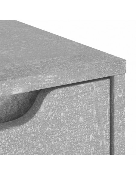 Credenza VISNES Grigio Cemento 60x40x73 cm in Legno Multistrato