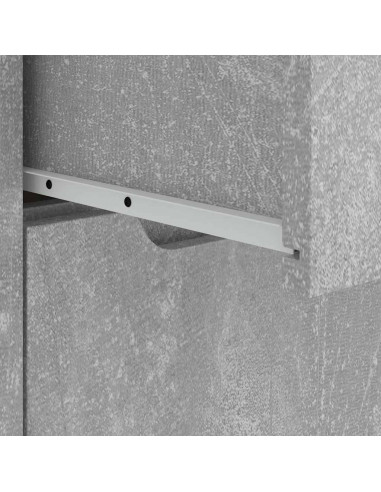 Credenza VISNES Grigio Cemento 60x40x73 cm in Legno Multistrato