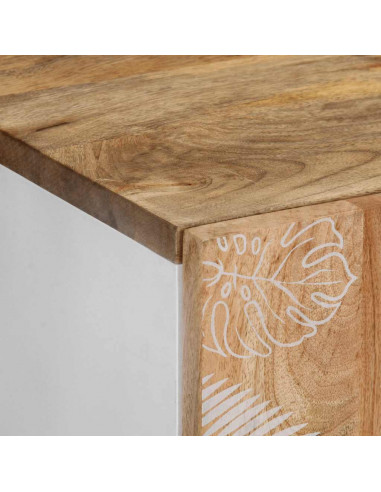 Credenza 60x33,5x75 cm in Legno Massello di Mango