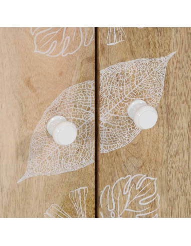 Credenza 60x33,5x75 cm in Legno Massello di Mango