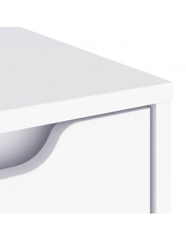 Credenza VISNES Bianca 60x40x73 cm in Legno Multistrato