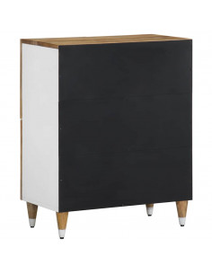 Credenza 60x33,5x75 cm in Legno Massello di Mango
