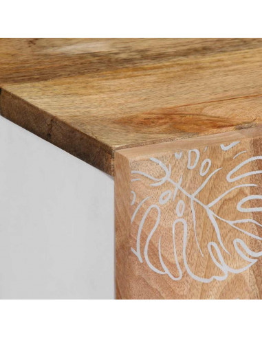 Credenza 60x33,5x75 cm in Legno Massello di Mango