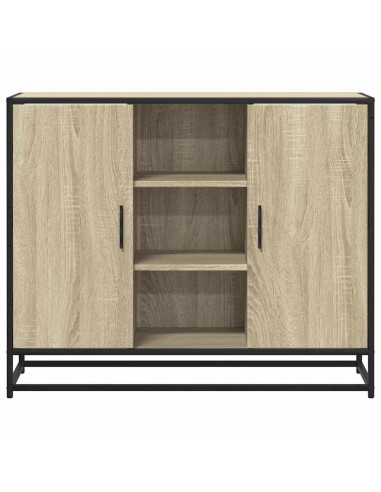 Credenza Rovere Sonoma 92x35x76 cm in Legno Multistrato
