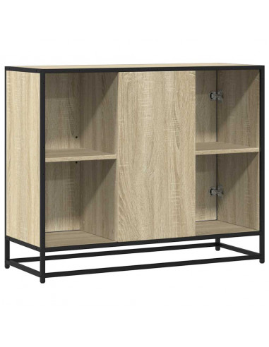 Credenza Rovere Sonoma 92x35x76 cm in Legno Multistrato