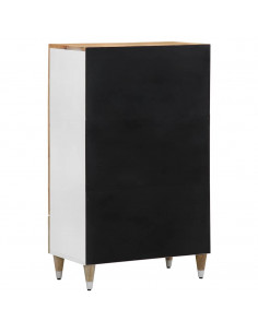 Credenza 60x33,5x100 cm in Legno Massello di Mango