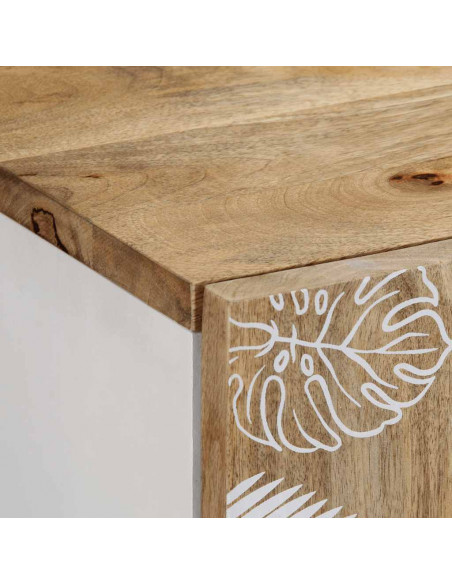 Credenza 40x33,5x75 cm in Legno Massello di Mango