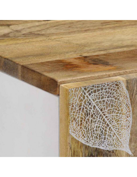 Credenza 40x33,5x110 cm in Legno Massello di Mango